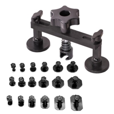 Auto Car Bridge Dent Pullers with 18Pcs Pulling Tabs Remover Repair Hand Tool