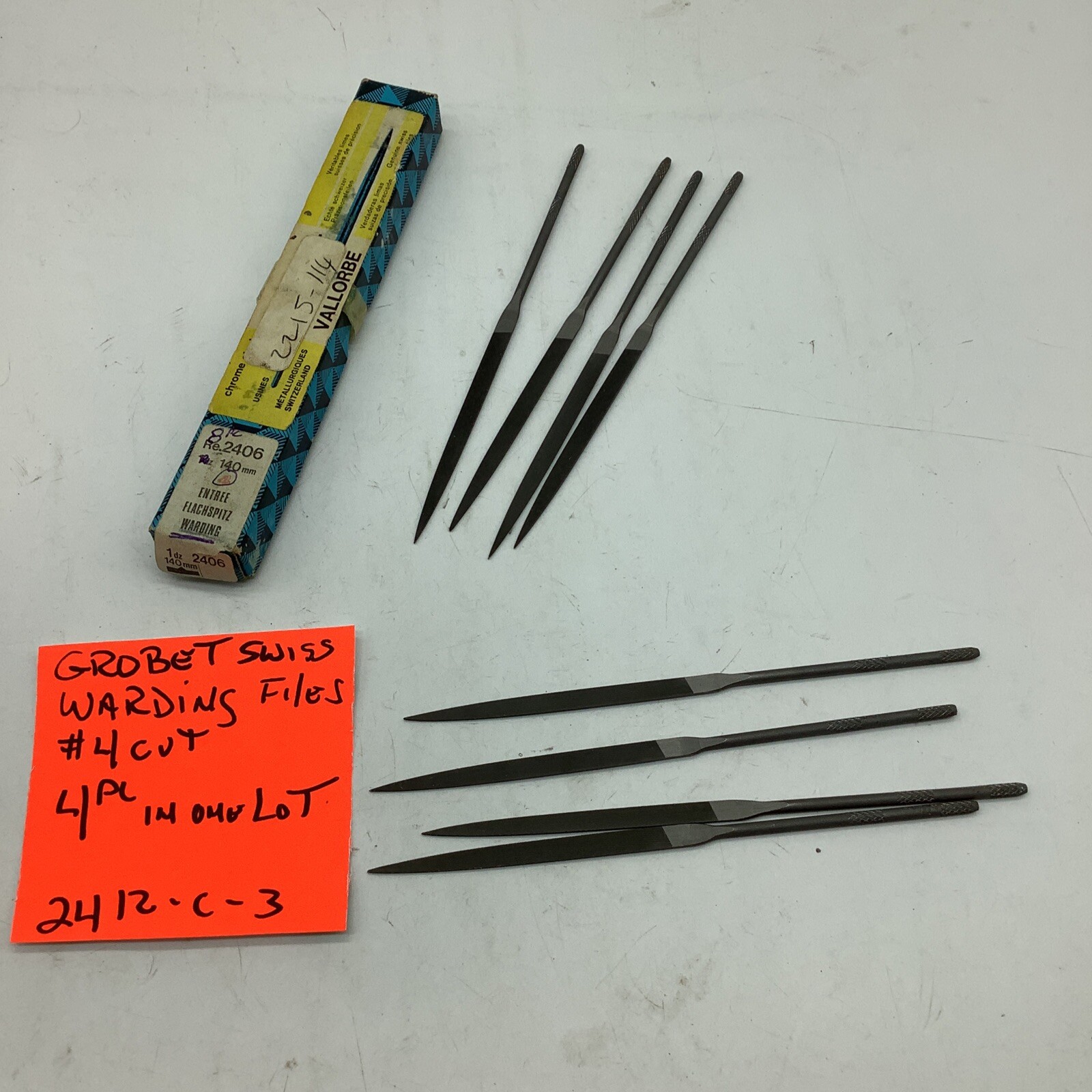 Grobet Swiss needle files, Warding, 4 Cut (2412c3) eBay