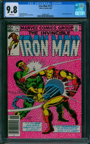 Iron Man #171 🌟 CGC 9.8 NEWSSTAND - RARE 🌟 vs. Thunderball! Marvel Comic 1983