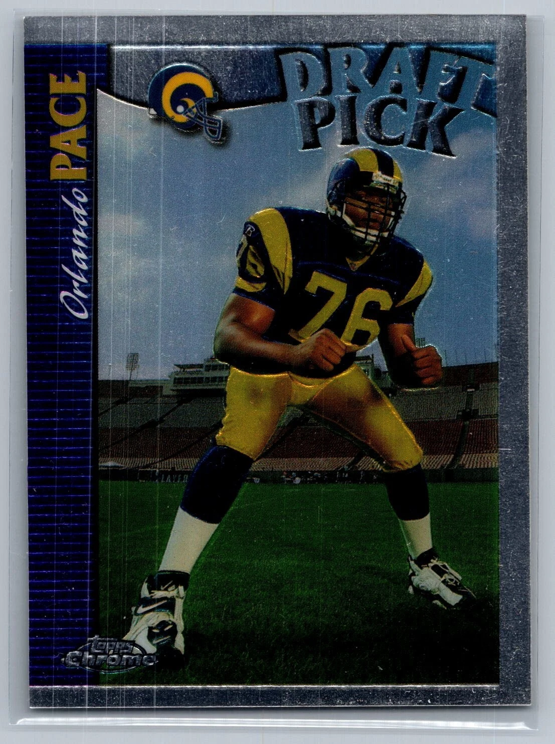 1997 Topps Chrome Orlando Pace #153 (RC) - HOF NM-MT *TEXCARDS*