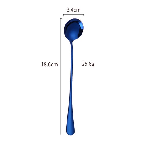 Stainless Steel Long Handle Teaspoon, Coffee Dessert Spoon, Flatware Gift Idea - Picture 23 of 26