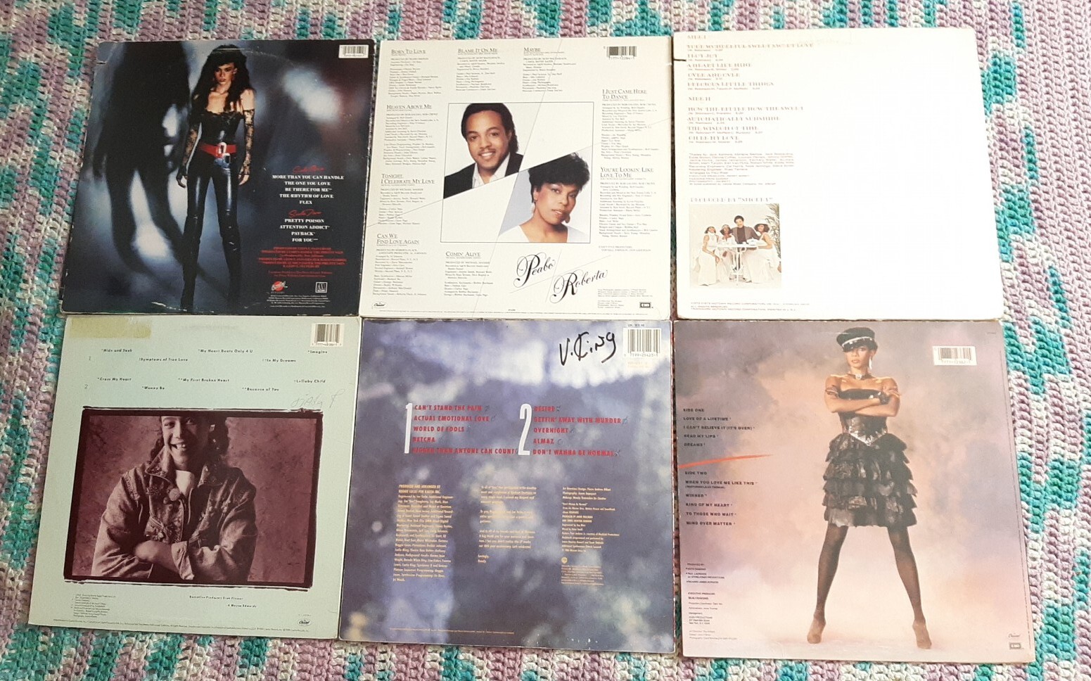LOT of 6 1980's soul R&B LP Tracie Spencer, Melba Moore, The Supremes