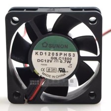 SUNON KD1205PHS3 5015 DC12V 0.7W 5CM 2-Wire Silent Cooling Fan