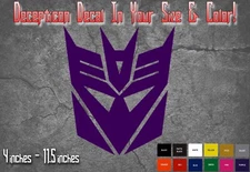 Transformers Decepticon Decal Sticker Vinyl - Car Truck Window Wall Decor