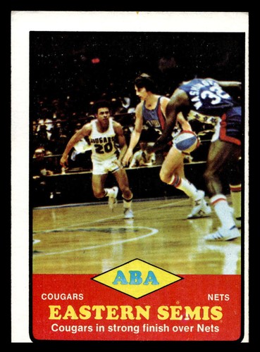 1973-74 Topps #205 ABA Eastern Semis Excellent Miscut ID:449752