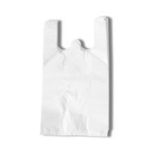 Plastic Vest Carrier Bags, Green, Red, Black, Blue & Clear | Reusable All Sizes