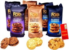 Fox's Fabulous Chunky Cookies 6 x 180g - Milk, White & Triple chocolate biscuits