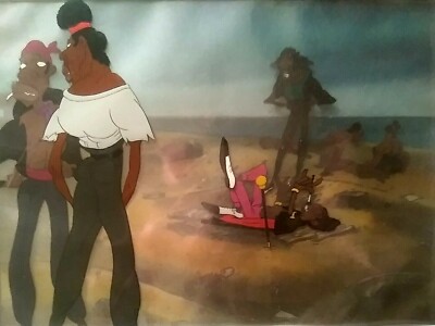 BAKSHI STUDIOS, HEY GOOD LOOKIN' 1982 KEY 12FLD PRODUCTION BG SETUP, MINT FRAMED
