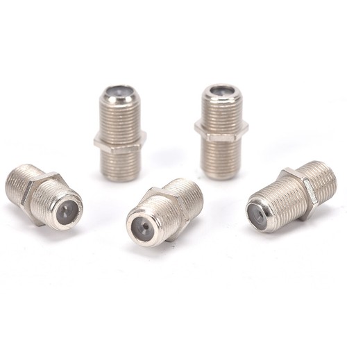 10Pack F Type Coupler Adapter Connector Female F/F Jack RG6 Coax Coaxial Cabl-;h