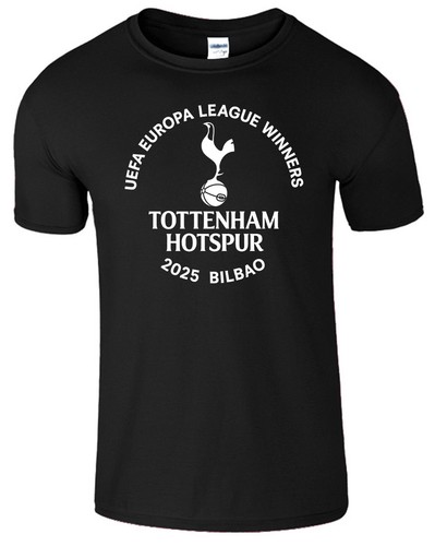 Tottenham Hotspur Winners Football League T-Shirt Spurs Final Bilbao Cup Tee - Picture 2 of 10