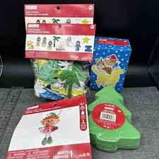 Christmas Kids Craft Kits Nativity Foam Stickers Puzzles 3 Creatology Lot Of 5