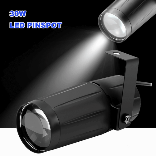LED Pin Spot Punktstrahler Scheinwerfer DJ Disco Spiegelkugel Spot Beam Weiß - Bild 4 von 12