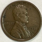 1921-S Lincoln Wheat Cent Extremely Fine XF Coin #12755