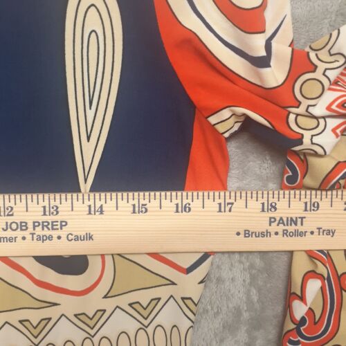 Ali Ro Anthropologie Womens Dress 4 Blue Orange Funky Mod Retro Vintage - Picture 2 of 9
