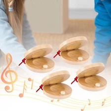 Finger Castanets Musical Percussion Instrument for Boys Girls Children Baby