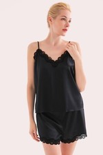 SICHOU Pyjama aus Seide, 100% Maulbeerseide 22 MM 6A Prem Dessous Silk Sleepwear