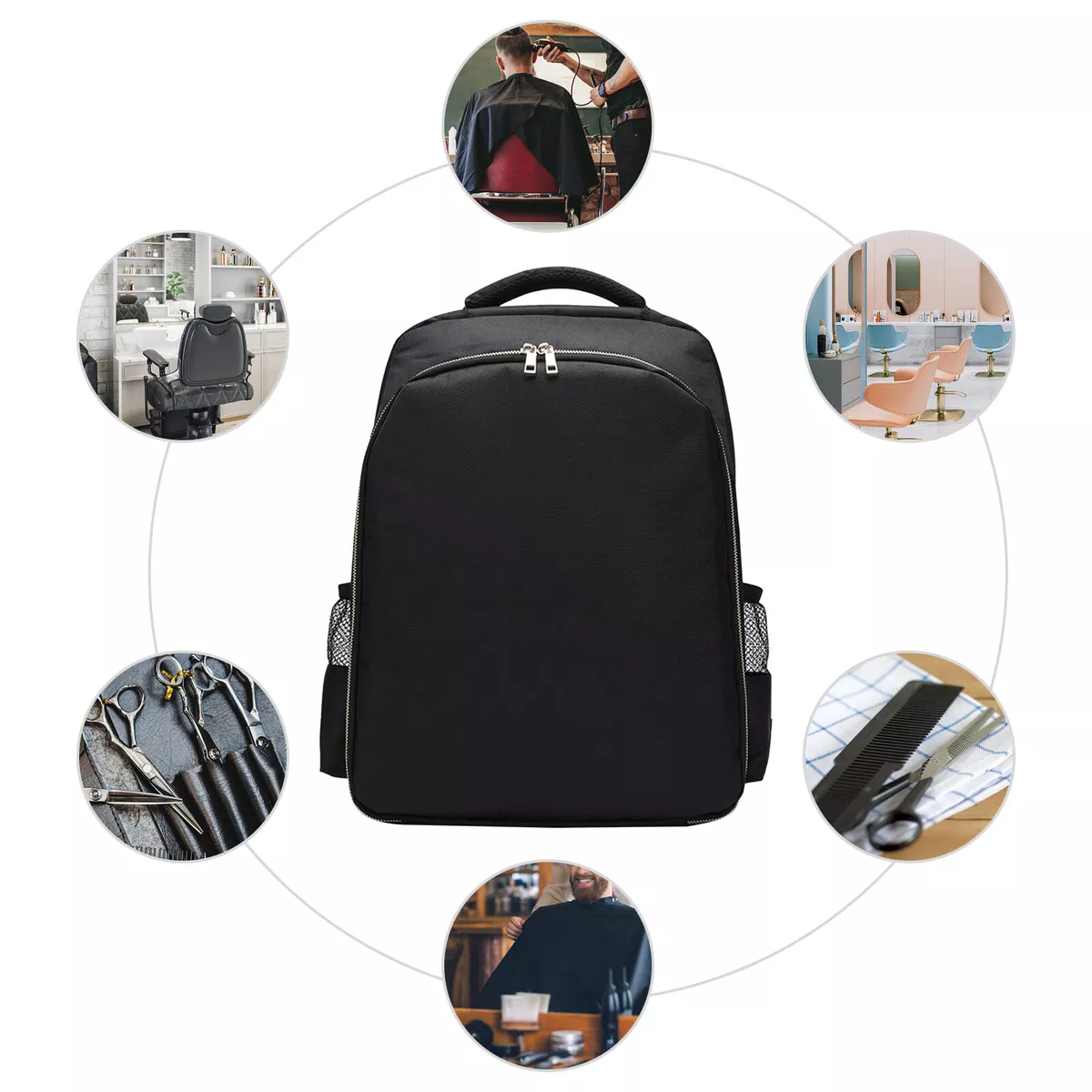 Backpack Bag Portable Large Traveling Organizer For Barber Clippers Tool Storage