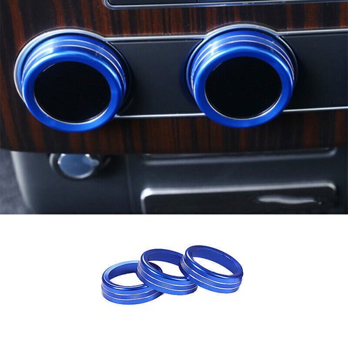 Rear Air Outlet Vent Knob Ring Fit For Range Rover L405 2013-2017 Blue Aluminum - Imagen 1 de 5