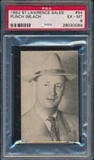 1952 ST LAWRENCE SALES #54 PUNCH IMLACH PSA 6   MORE HIGH GRADE VINTAGE HOCKEY!!
