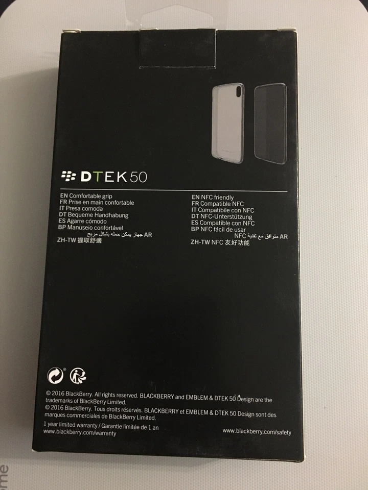 Blackberry DTEK50 Soft Shell - ACC-63010-001 - Clear Grey - Image 2 of 2