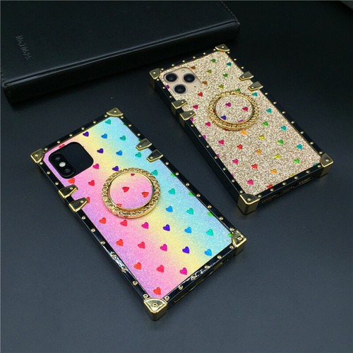 Fashion Glitter Heart Cover Case Cover for iPhone 12 11 Pro Max XS XR 7 8 - Picture 6 of 22