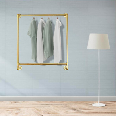 Iron Pipe Wall Rack Clothing Rack Closet Organizer Rack Wall Mounted Coat Hanger