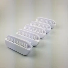 10 PC DOUBLE-SIDED NAIL CLEANING BRUSH (WHITE)