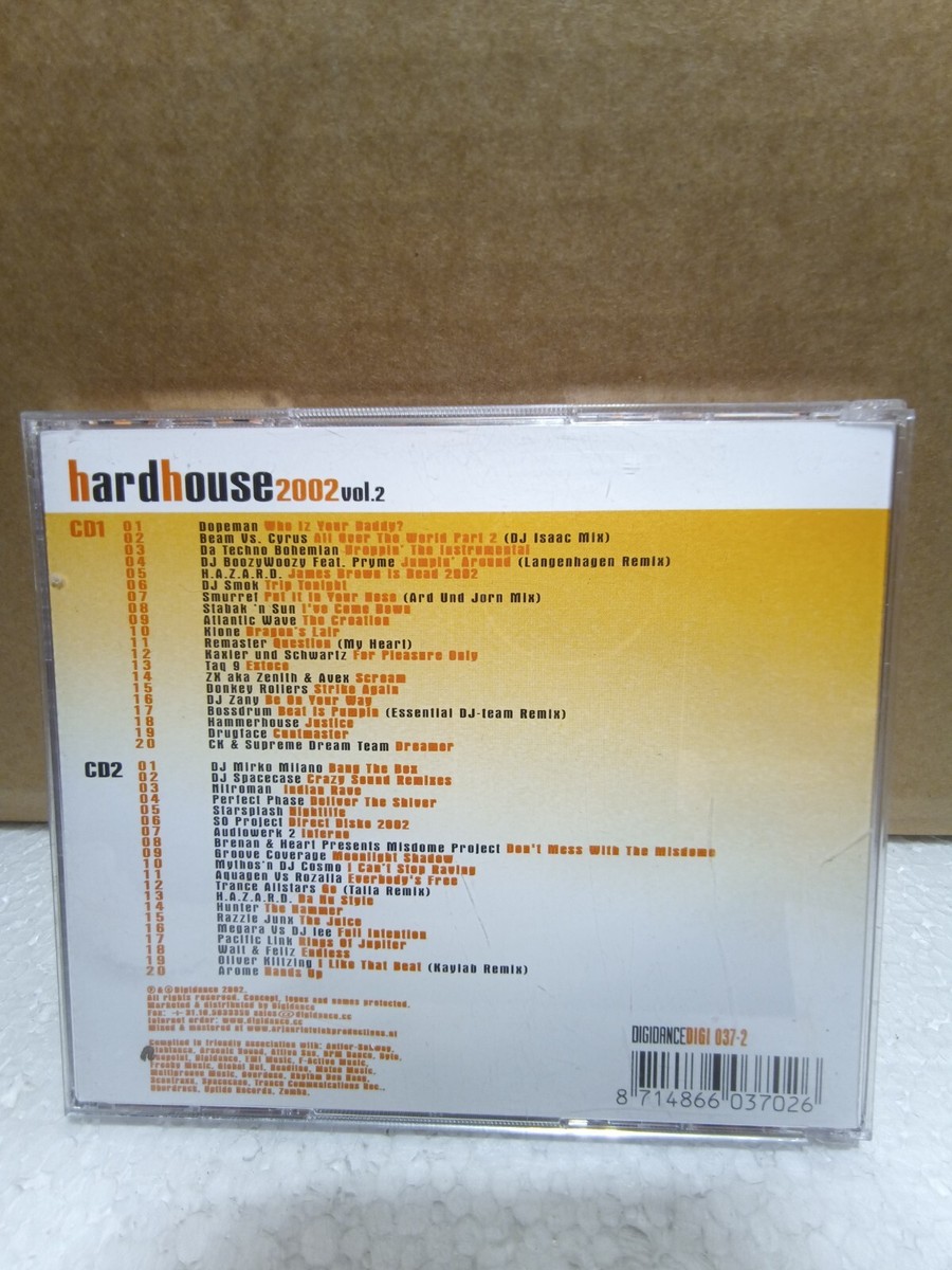 Hardhouse 2002 Vol.2 New Scratch Free CD Delivered With New