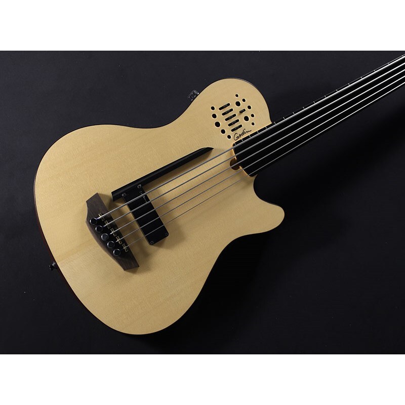 New Godin A5 Ultra Fretless AE Natural S/N: #22054100