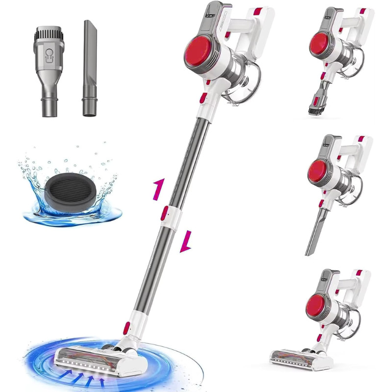 Aspirateur sans fil Redkey RK1 22KPa pour nettoyer facilement la maison du sol au plafond