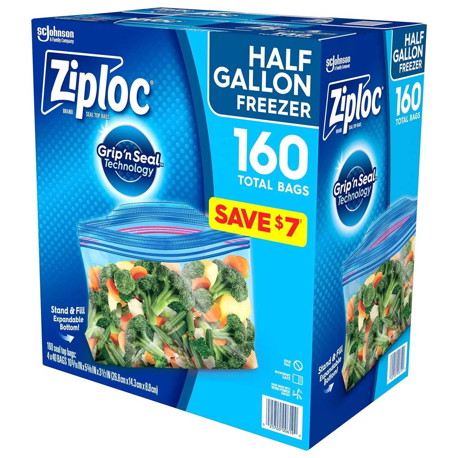 Ziploc Half Gallon Freezer Bags (160 ct.) eBay