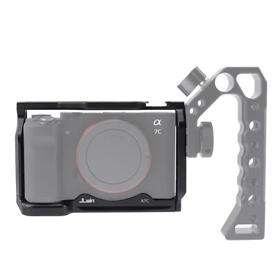 Camera Cage Cold Shoe with 1/4'' 3/8'' Mount for Sony Alpha A7C for Arca Swiss