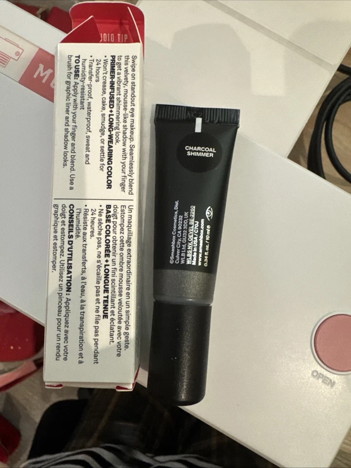 Smashbox Always on Shimmer Cream Shadow Charcoal Shimmer 0.34 fl. oz. / 10ml - Image 2 of 3