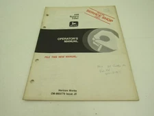 John Deere 448 Rotary Tiller Operator's Manual OMM83779