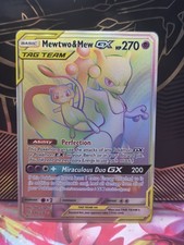 Mewtwo & Mew GX 242/236 Rare Rainbow Unified Minds Pokemon on eBay