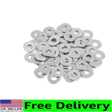 Professional Grade Flat Washers 1/4" Stainless Steel, 100 Pcs, 5/8" Diameter