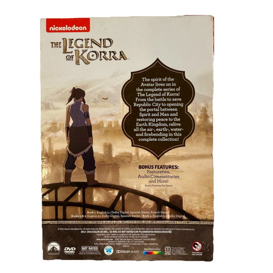 The Legend of Korra Complete Series DVD Set Nickelodeon Anime Avatar Spin-off - Image 4 of 4