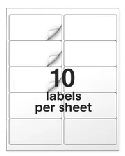 PAPRMA 2 x 4 Shipping Address Labels for Laser Inkjet Printer, Mailing Label ...