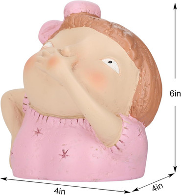 Girl Holding Nose Bathroom Statue,Funny Knick Knacks for Shelves,Quirky Toile...