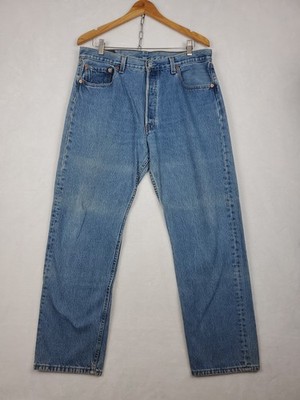 Levis 501 0193 Blue Jeans Mens W36 L30 Button Fly 1999 Made in USA