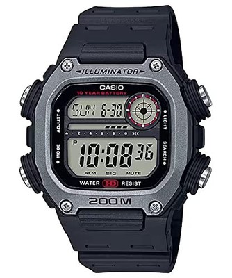 Casio DW-291H-1AV Digitaluhr 200M Wasserdicht 10 Jahre Batterie Schwarz Y864810