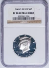 NGC PF-70 Ultra Cameo 2005 Silver Kennedy Half Dollar