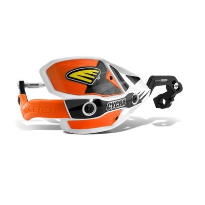 Cycra Handschützer Ultra Probend CRM für 22.2 mm Lenker, Weiß/Orange