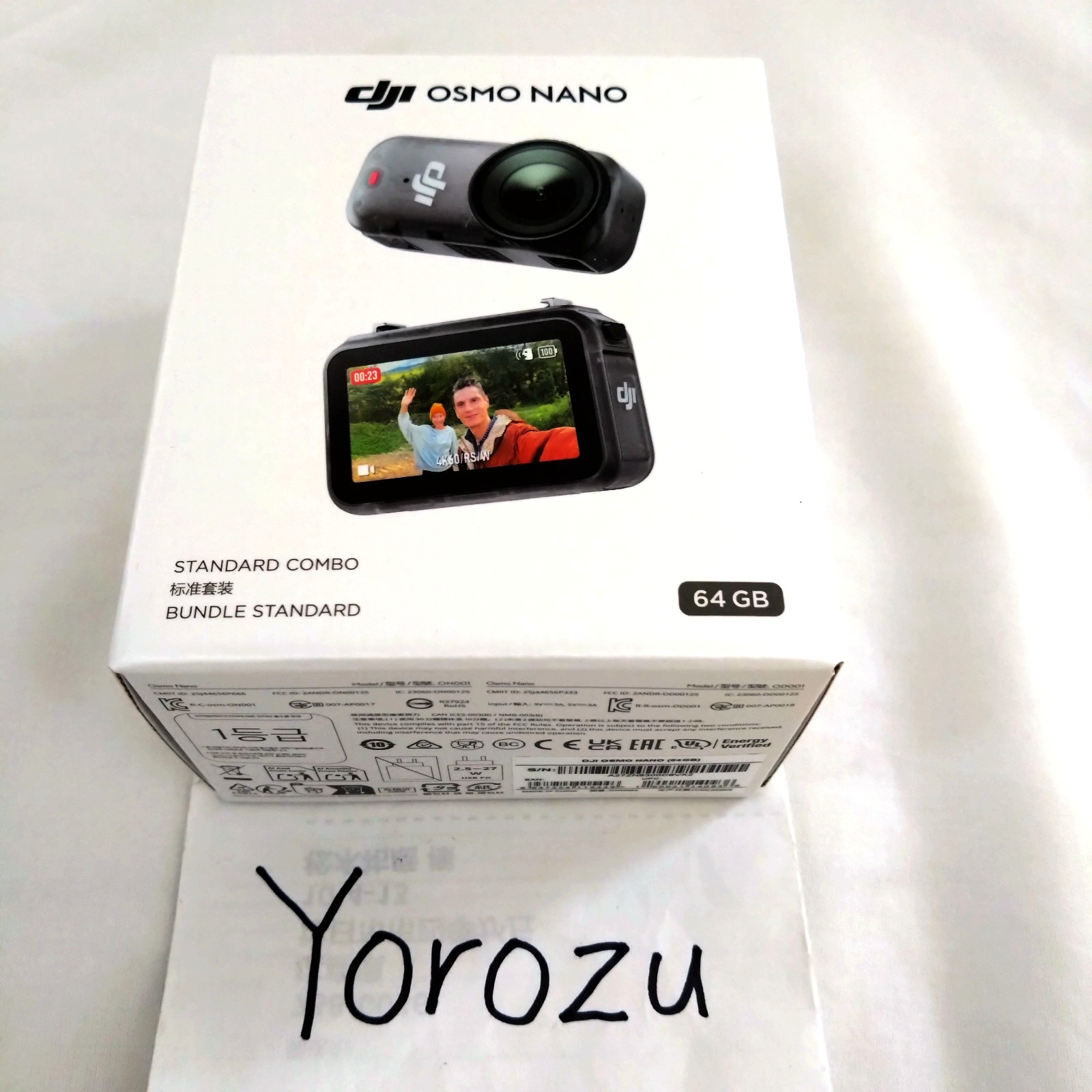 DJI Osmo Nano 64GB Standard Combo Wearable Camera Compact 4K/60fps