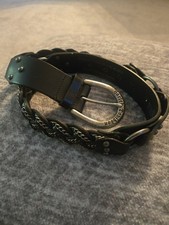 Harley-Davidson Black Angel Genuine Cowhide Leather Belt Black Size S HDVBT1113