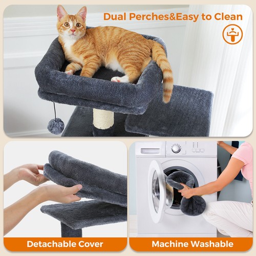 PAWZ Road rascador XXL gatos grandes pequeño estable sisal árbol trepador - Imagen 102 de 133