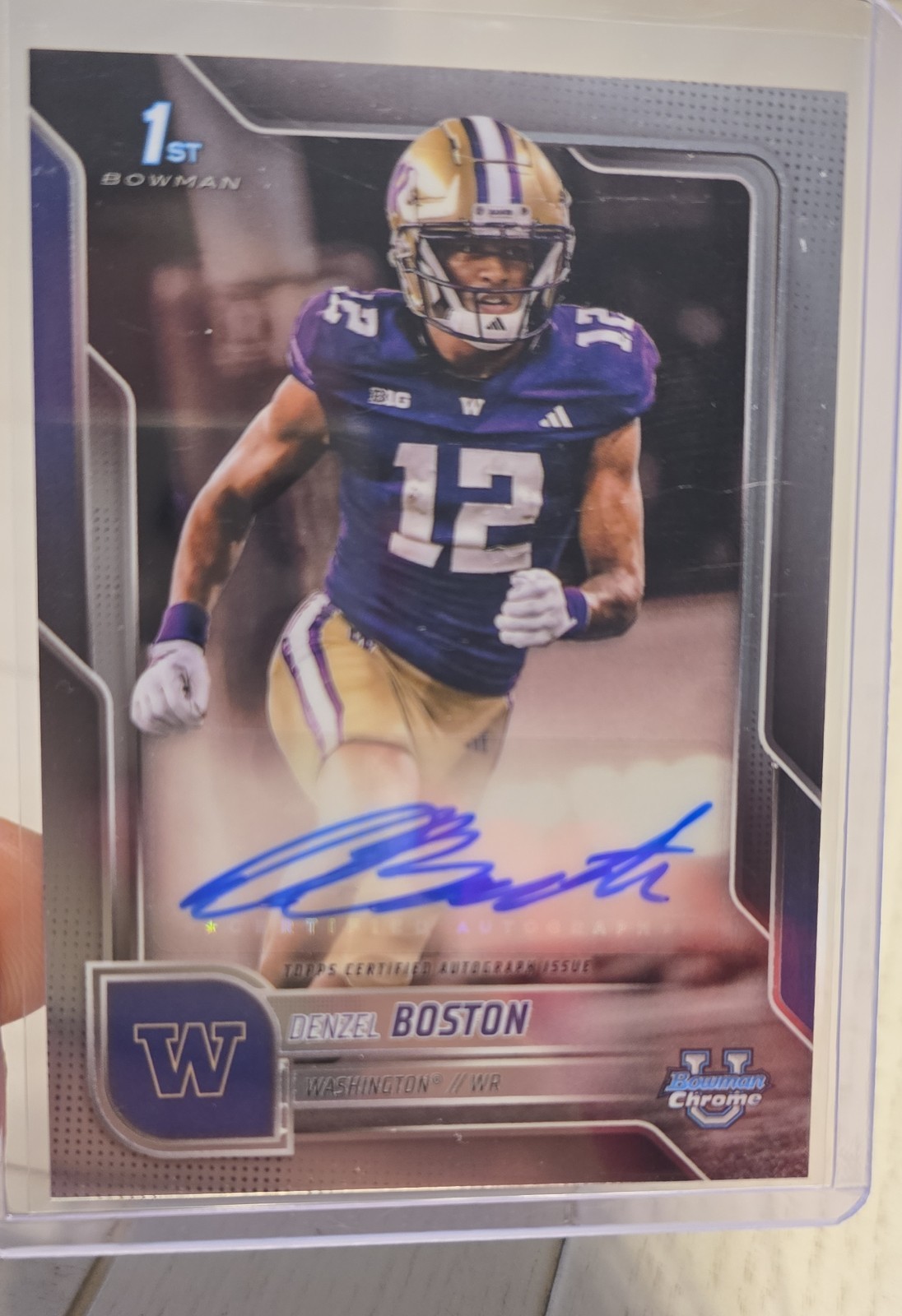 2025 Bowman U Chrome - Chrome Prospect Autographs Denzel Boston #BCA-DB (AU, RC)