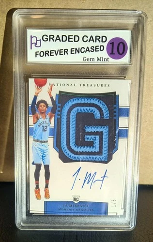 Ja Morant 2019 Rookie Auto Facsimile printed patch Memphis Grizzlies