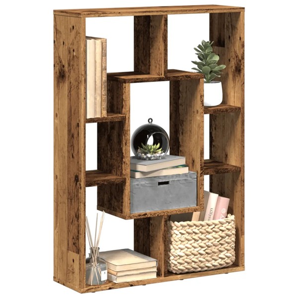 BüCherregal Altholz-Optik 63X20X90 Cm Holzwerkstoff Standregal Raumteiler-image