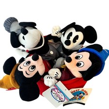 New DISNEY 70TH Anniversary MICKEY Mouse Bean Bag Plush Set TOY Lot Bundle Gift